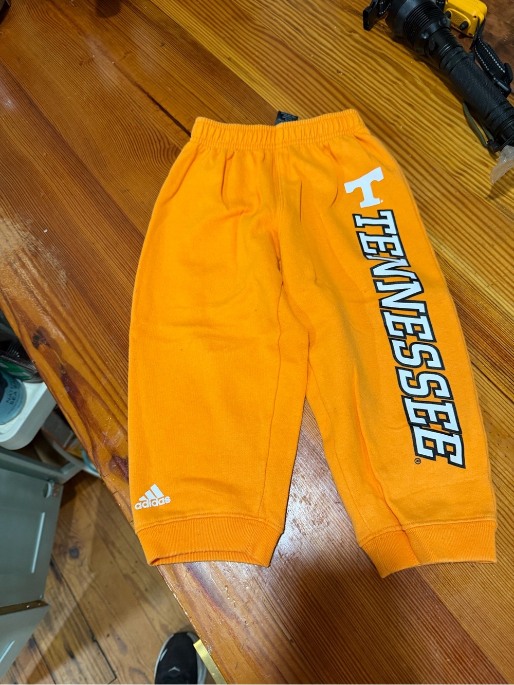adidas Kids Orange Tennessee Fleece Joggers
